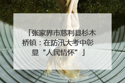 张家界市慈利县杉木桥镇：在防汛大考中彰显“人民情怀”