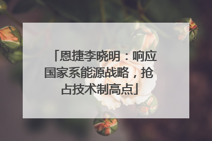 恩捷李晓明：响应国家系能源战略，抢占技术制高点