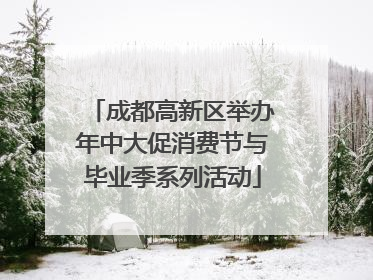 成都高新区举办年中大促消费节与毕业季系列活动