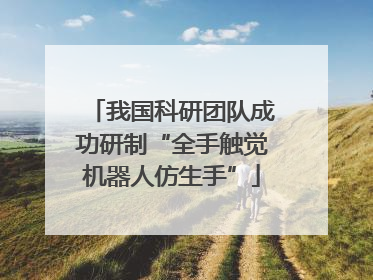 我国科研团队成功研制“全手触觉机器人仿生手”