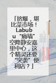 挤爆，堪比菜市场！Labubu“痛墙”空降静安嘉里中心，这个精灵还要“突袭”便利店？