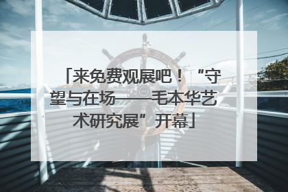 来免费观展吧！“守望与在场——毛本华艺术研究展”开幕