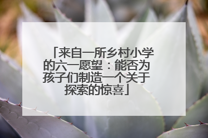来自一所乡村小学的六一愿望：能否为孩子们制造一个关于探索的惊喜