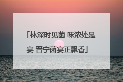林深时见菌 味浓处是宴 晋宁菌宴正飘香