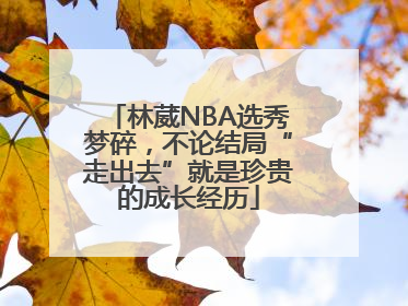 林葳NBA选秀梦碎，不论结局“走出去”就是珍贵的成长经历