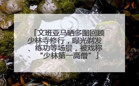 文班亚马晒多图回顾少林寺修行，曝光剃发、练功等场景，被戏称“少林第一高僧”