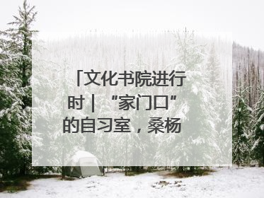 文化书院进行时｜“家门口”的自习室，桑杨社区织就15分钟学习生活圈