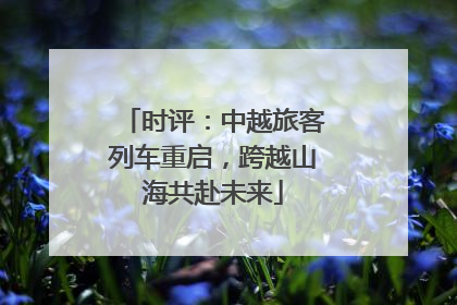 时评：中越旅客列车重启，跨越山海共赴未来