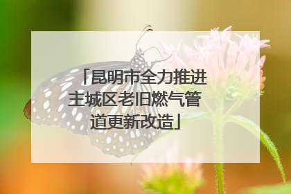 昆明市全力推进主城区老旧燃气管道更新改造