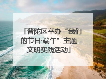 普陀区举办“我们的节日·端午”主题文明实践活动