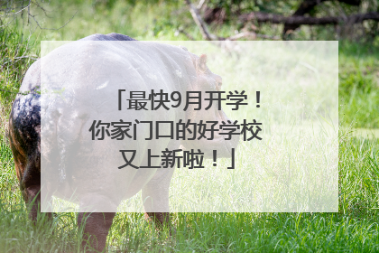 最快9月开学！你家门口的好学校又上新啦！