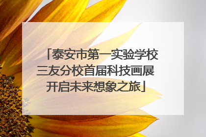 泰安市第一实验学校三友分校首届科技画展开启未来想象之旅