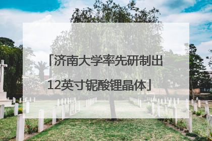 济南大学率先研制出12英寸铌酸锂晶体