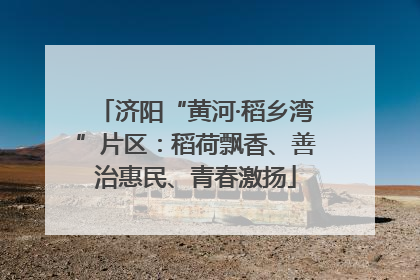 济阳“黄河·稻乡湾”片区：稻荷飘香、善治惠民、青春激扬