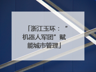 浙江玉环：“机器人军团”赋能城市管理