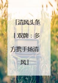 清风头条丨双牌：多方携手扬清风