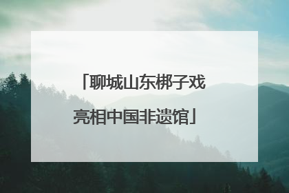 聊城山东梆子戏亮相中国非遗馆