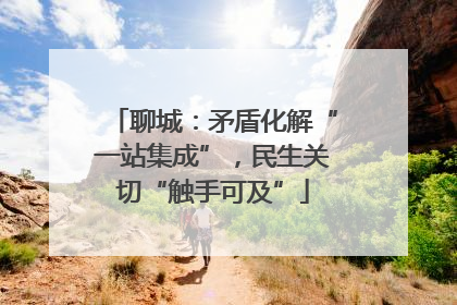 聊城：矛盾化解“一站集成”，民生关切“触手可及”