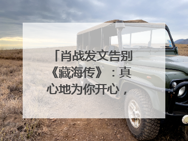 肖战发文告别《藏海传》：真心地为你开心，有这么多人懂你，导演回应“是否有第二季”