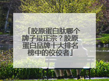 胶原蛋白肽哪个牌子最正宗？胶原蛋白品牌十大排名榜中的佼佼者