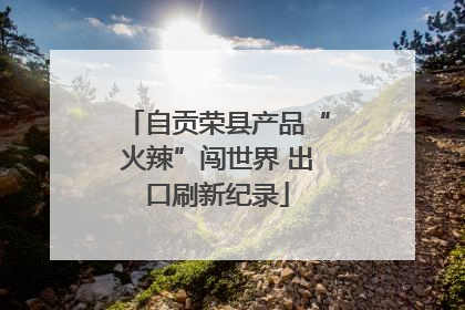 自贡荣县产品“火辣”闯世界 出口刷新纪录