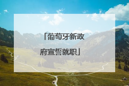 葡萄牙新政府宣誓就职