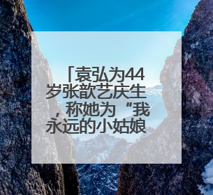 袁弘为44岁张歆艺庆生，称她为“我永远的小姑娘”