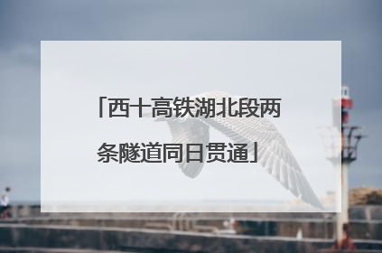 西十高铁湖北段两条隧道同日贯通
