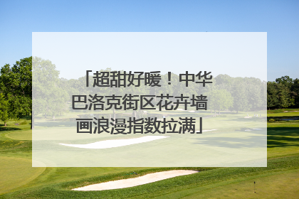 超甜好暖！中华巴洛克街区花卉墙画浪漫指数拉满