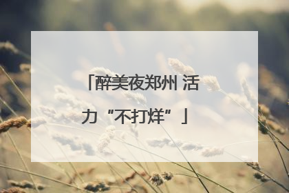 醉美夜郑州 活力“不打烊”