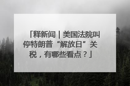 释新闻｜美国法院叫停特朗普“解放日”关税，有哪些看点？