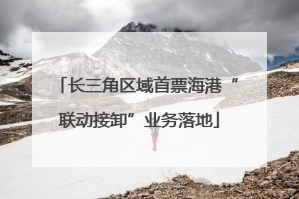长三角区域首票海港“联动接卸”业务落地