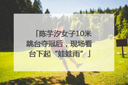 陈芋汐女子10米跳台夺冠后，现场看台下起“娃娃雨”