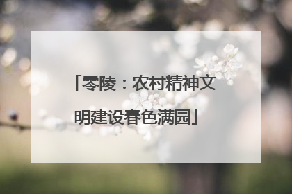 零陵：农村精神文明建设春色满园