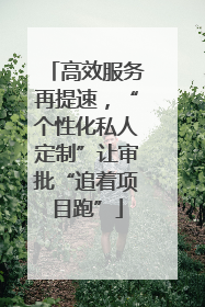 高效服务再提速，“个性化私人定制”让审批“追着项目跑”