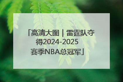高清大图｜雷霆队夺得2024-2025赛季NBA总冠军