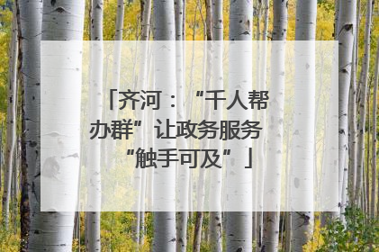 齐河：“千人帮办群”让政务服务“触手可及”