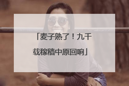 麦子熟了！九千载稼穑中原回响