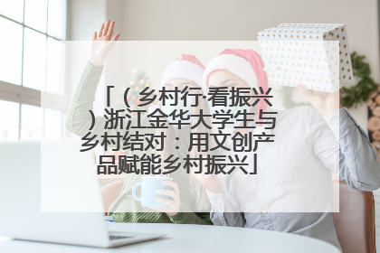 （乡村行·看振兴）浙江金华大学生与乡村结对：用文创产品赋能乡村振兴