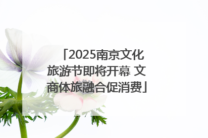 2025南京文化旅游节即将开幕 文商体旅融合促消费