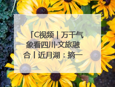 C视频｜万千气象看四川·文旅融合丨近月湖：摘一湾心月送给你